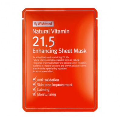 By.Wishtrend Natural Vitamin C21.5% Enhancing Sheet Mask
