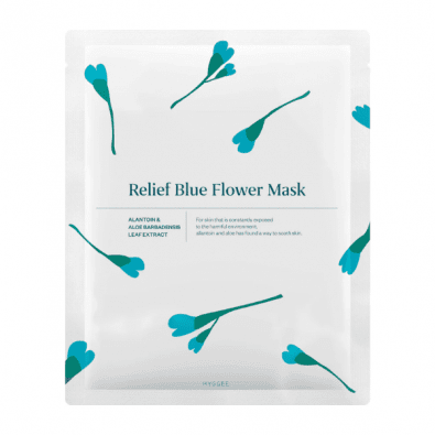 Hyggee Blue Flower Relief Flower Mask 1 st