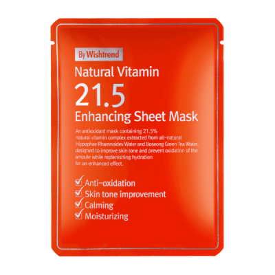 By.Wishtrend Natural Vitamin C21.5% Enhancing Sheet Mask