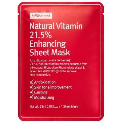By.Wishtrend Vitamin C 21.5% Enhancing Sheet Mask gåva - Värde 49:-