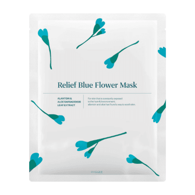Hyggee Blue Flower Relief Flower Mask 1 st