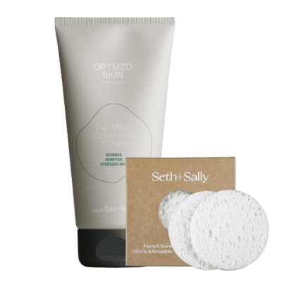 Optmzd.Skin Calming Cleanser + Sponge Bundle