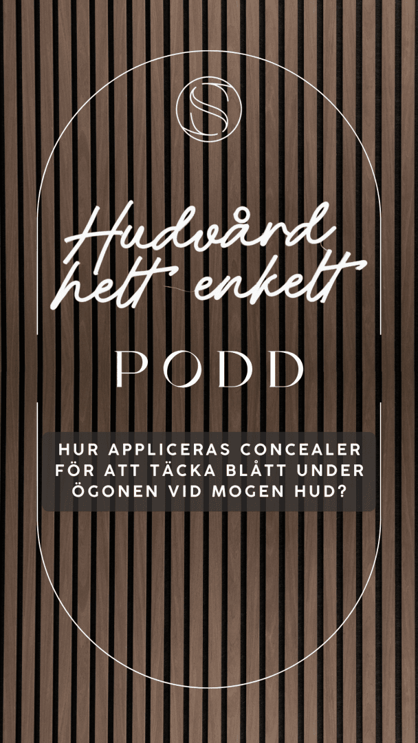 Hur appliceras concealer för att täcka blått under ögonen vid mogen hud?