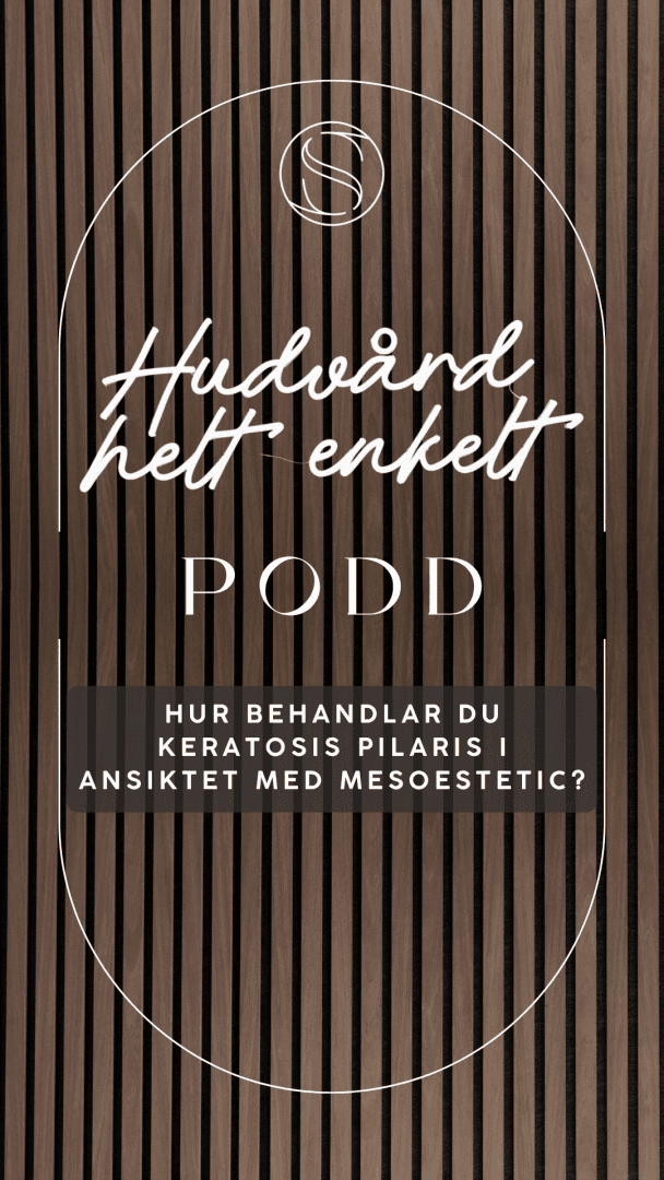 Hur behandlar du keratosis pilaris i ansiktet med Mesoestetic?