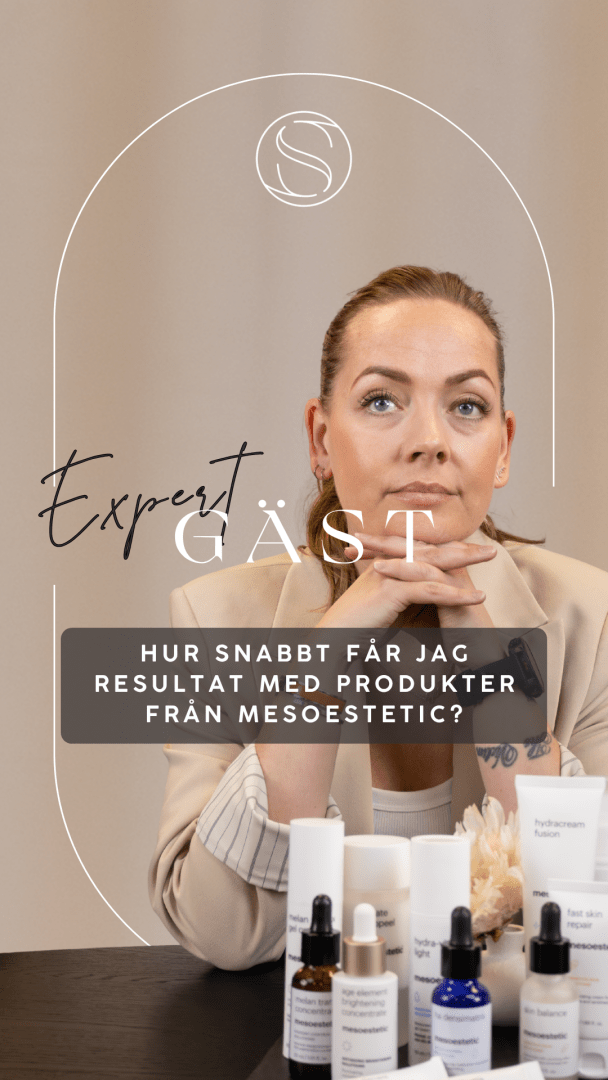 Hur snabbt får jag resultat med produkter från Mesoestetic?