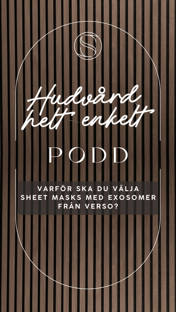 Varför ska du välja sheet masks med exosomer från Verso?