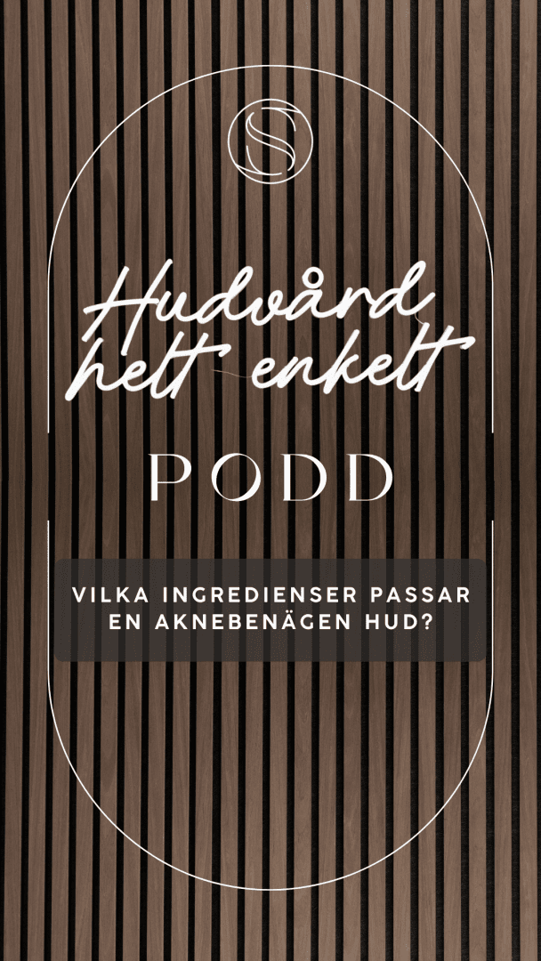 Vilka ingredienser passar en aknebenägen hud?